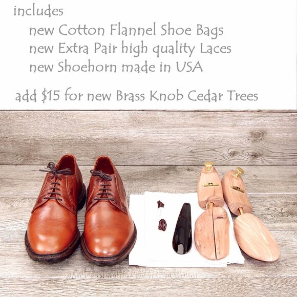 * worn 1x * Allen Edmonds BLACK HILLS 10 D Walnut Saddle * add $15 Cedar Trees - Picture 4 of 13